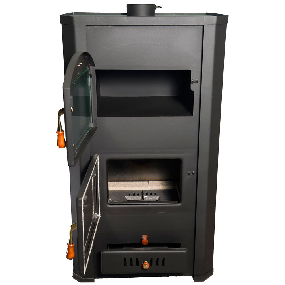 Salamandra a lenha para aquecimento central com forno Prity FG W20, 23.8kW | Salamandras a lenha para aquecimento central | Salamandras a lenha |