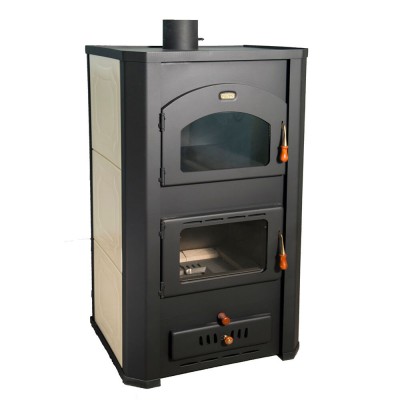 Salamandra a lenha para aquecimento central com forno Prity FG W20, 23.8kW - Salamandras a lenha para aquecimento central Prity