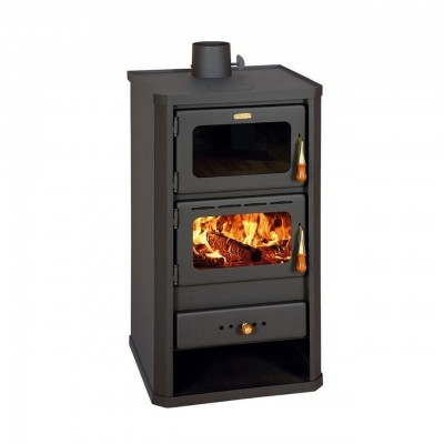 Salamandra a lenha com forno Prity FM 12,1kW - Salamandras a lenha