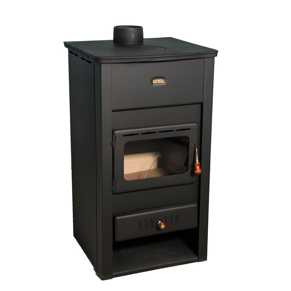 Salamandra a lenha Prity K2 CP com ferro fundido, 10,4kW | Salamandras ferro fundido a lenha  | Salamandras a lenha |