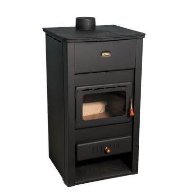 Salamandra a lenha Prity K2 CP com ferro fundido, 10,4kW - Salamandras a lenha