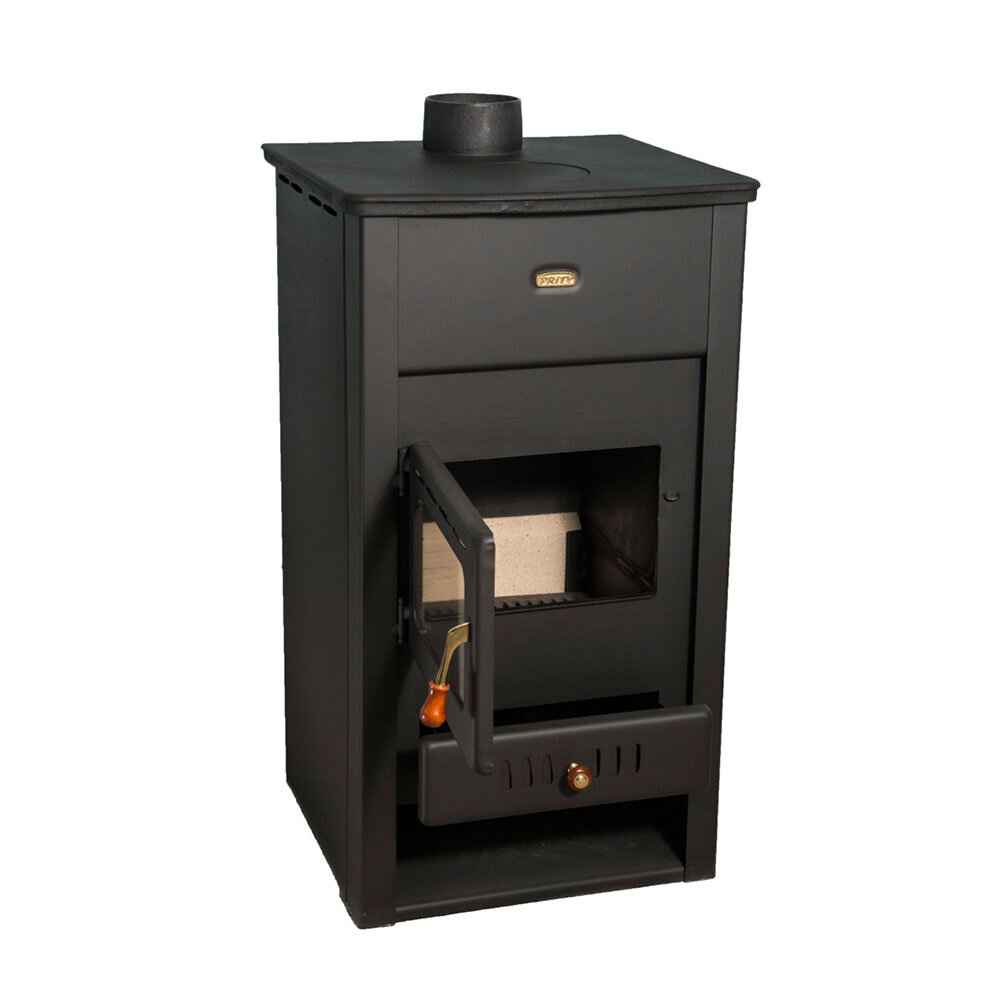 Salamandra a lenha Prity K2 CP com ferro fundido, 10,4kW | Salamandras ferro fundido a lenha  | Salamandras a lenha |
