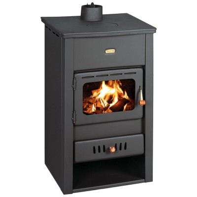 Salamandra a lenha Prity K2 CP com ferro fundido, 10,4kW - Salamandras a lenha