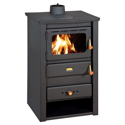Salamandra a lenha Prity K22 CP com ferro fundido, 10.4kW - Produtos para comparar