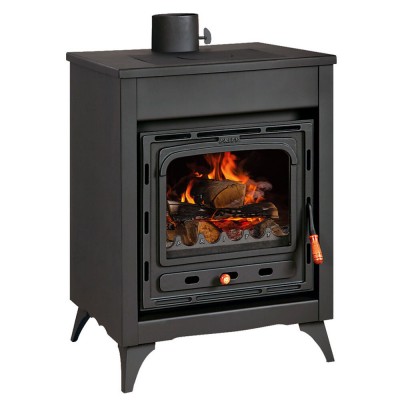 Salamandra a lenha Prity CMR com porta em ferro fundido, 15kW - Produtos para comparar