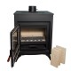 Salamandra a lenha Prity CMR com porta em ferro fundido, 15kW | Salamandras ferro fundido a lenha  | Salamandras a lenha |