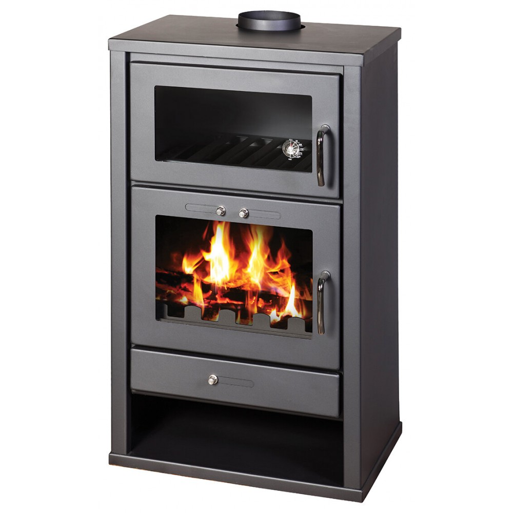 Wood burning boiler stove with oven BALKAN ENERGY Triumph FB 21, 14kW | Multi Fuel Stoves With Back Boiler | Stoves |