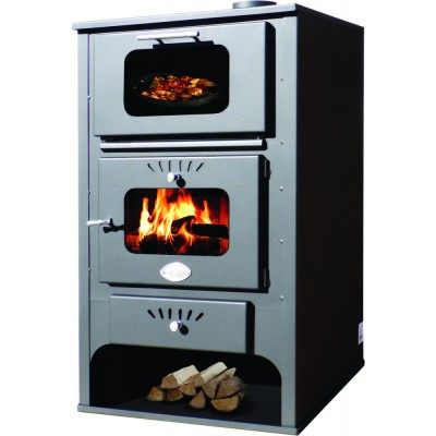 Wood burning stove with oven Zvezda GF 16.5kW, Log - Produtos para comparar