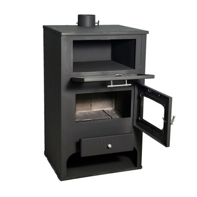 Wood burning stove with oven Zvezda GF 16.5kW, Log - Produtos para comparar
