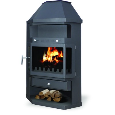 Salamandra a lenha Zvezda Fantasia 10.8kW - Salamandras a lenha