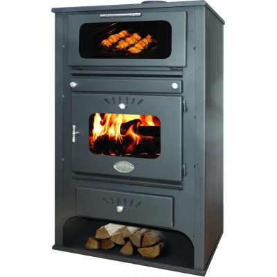 Salamandra a lenha para aquecimento central com forno Zvezda GF VR 16, 15.4kW - Fogões a lenha