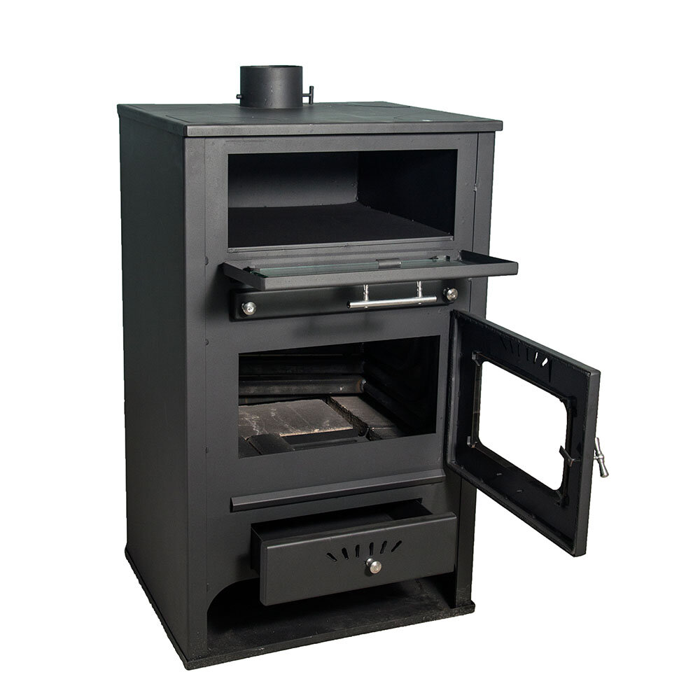 Salamandra a lenha para aquecimento central com forno Zvezda GF VR 16, 15.4kW | Salamandras a lenha para aquecimento central | Salamandras a lenha |