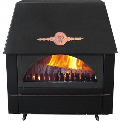Salamandra a lenha para aquecimento central Alfa Plam Rustikal E, 14kW - Salamandras a lenha para aquecimento central