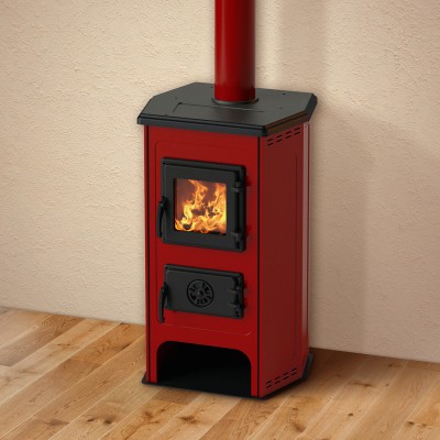 Salamandra a lenha MBS Hit Vermelho 11kW - Produtos para comparar