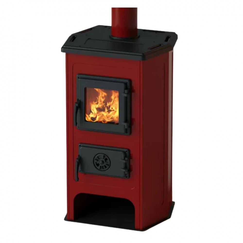 Salamandra a lenha MBS Hit Vermelho 11kW | Salamandras a lenha |  |