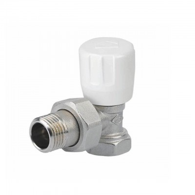 Válvula para radiador padrão, angulada 1/2" - Instalação