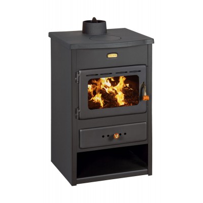 Salamandra a lenha PRITY K1 CP com ferro fundido, 9,5 kW - Salamandras a lenha
