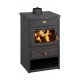 Salamandra a lenha PRITY K1 CP com ferro fundido, 9,5 kW | Salamandras a lenha com ventilação | Salamandras a lenha |