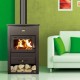 Salamandra a lenha PRITY K1 CP com ferro fundido, 9,5 kW | Salamandras a lenha com ventilação | Salamandras a lenha |