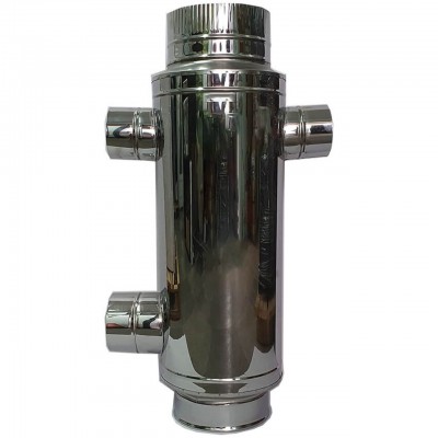 Trocador de calor chaminé, aço inoxidável AISI 430, diâmetro 150mm-250mm - Trocadores de calor de chaminé