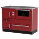Fogão à lenha para aquecimento central Alfa Plam Alfa Term 35 Vermelho-Direita, 32kW | Fogões a lenha | Lenha |