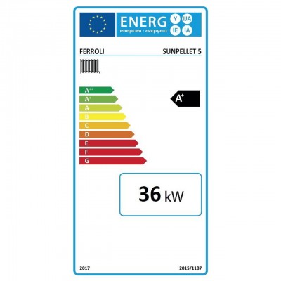 Caldeira a pellets (conjunto) Ferroli SUN PELLET 5, 36 KW - Produtos para comparar