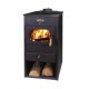 Salamandra a lenha Metalik Hit Cast com ferro fundido , 8.6 kW | Salamandras a lenha com ventilação | Salamandras a lenha |