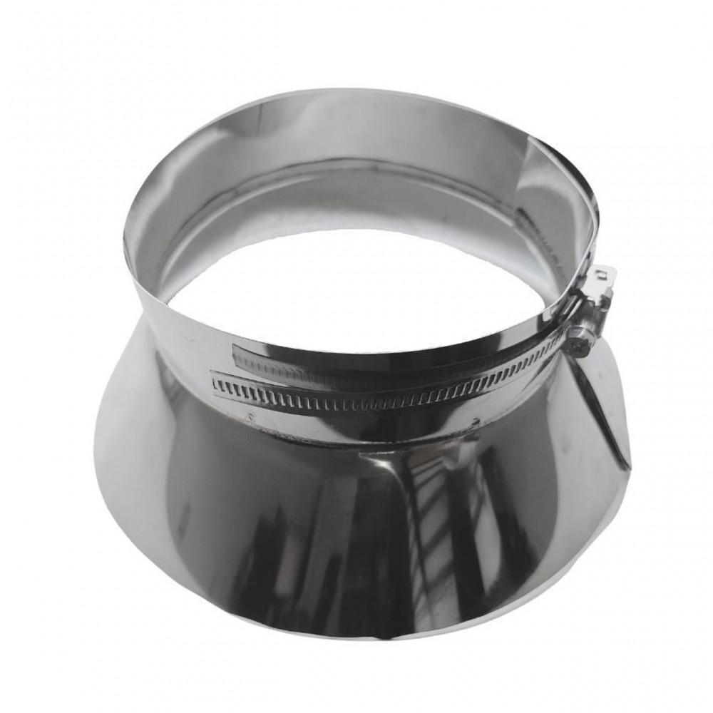 Gola passagem de telhado 8°- 30°, aço inoxidável AISI 304, diâmetro 130mm-350mm | Rosetas de chaminé | Chaminés |