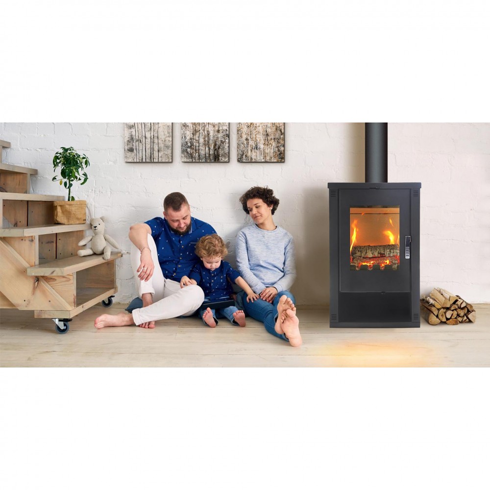 Salamandra a lenha Verso Lheia Bordeaux, 7.5 kW | Salamandras a lenha com ventilação | Salamandras a lenha |