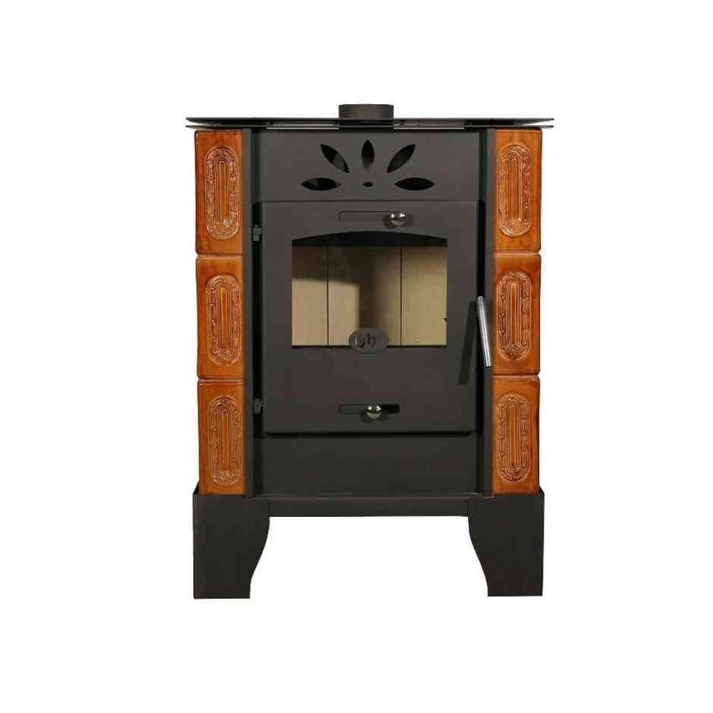 Salamandra a lenha Horvat Thetford TK9-3, Marrom, 9 kW | Salamandras a lenha com ventilação | Salamandras a lenha |