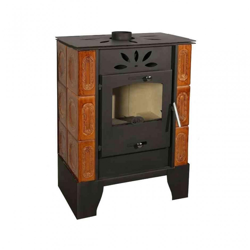 Salamandra a lenha Horvat Thetford TK9-3, Marrom, 9 kW | Salamandras a lenha com ventilação | Salamandras a lenha |