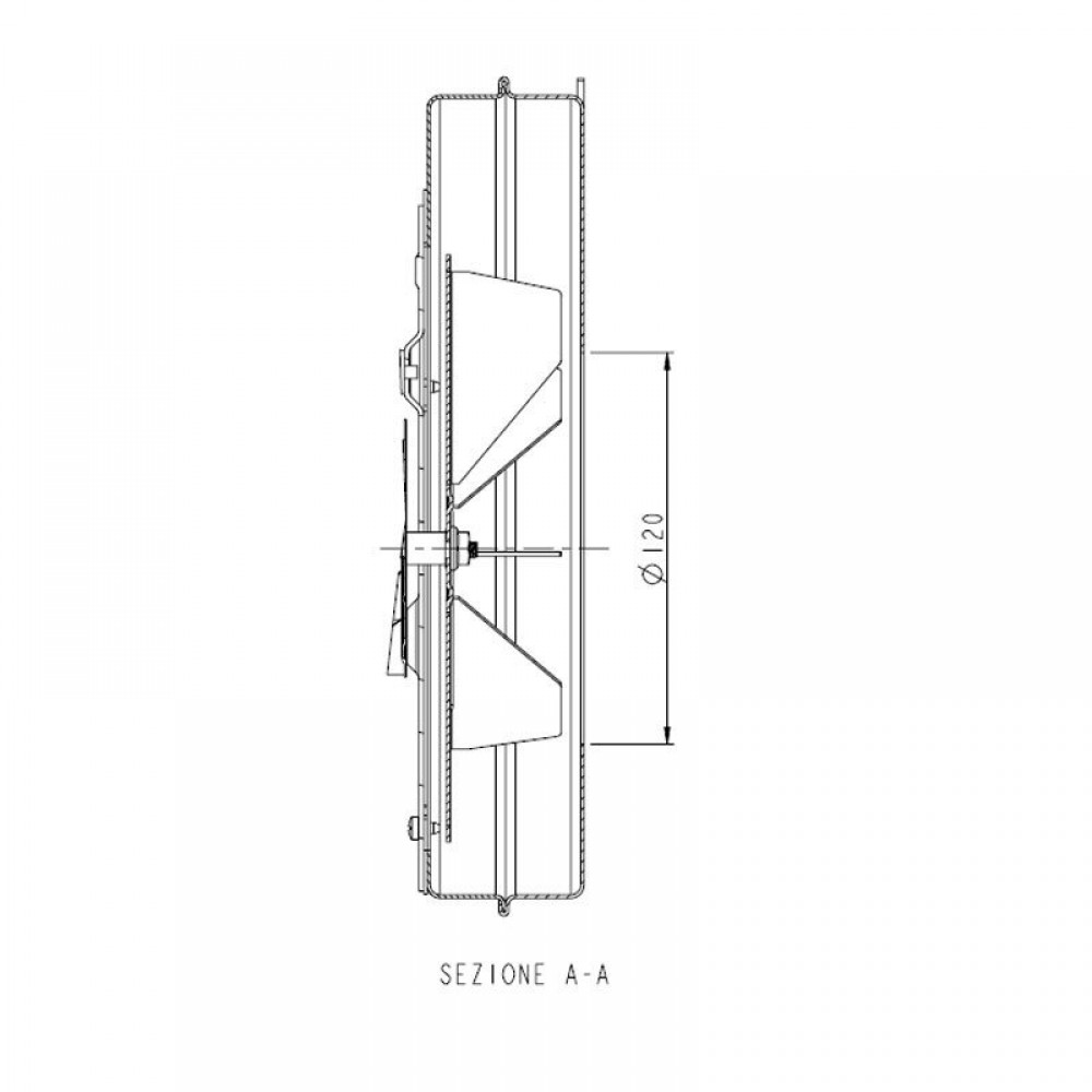 Ventilador extrator de fumaça SITGroup LN2 Natalini para salamandras Eco Spar, Adler e outros, Caudal máximo 285 m³/h | Ventiladores e sopradores | Peças de caldeira |