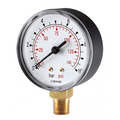Radial manometer Cewal, Bottom connection - Produtos para comparar