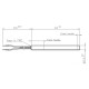 Resistência para salamandra a pellets Palazzetti, Royal, MCZ, Olimpia Splendid e outros, comprimento total 160mm, 350W | Resistências para salamandrs a pellets | Peças de salamandra a pellets |