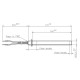 Resistência para salamandras a pellets Palazzetti, Cadel, Thermorossi, Olimpia Splendid, comprimento total 170mm, 350W - x2 | Resistências para salamandrs a pellets | Peças de salamandra a pellets |