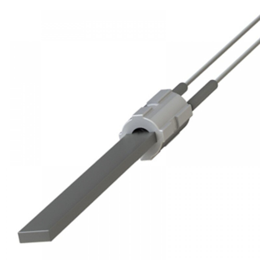 Resistência para salamandra a pellets com cristal de quartzo preto, comprimento total 122mm, 400W | Resistências para salamandrs a pellets | Peças de salamandra a pellets |