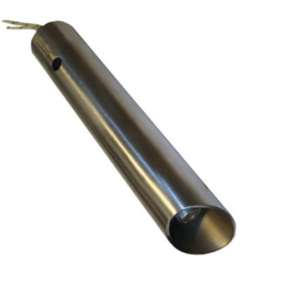 Resistência com tubo de canalização de ar para queimador de pellets Ferroli, Anselmo Cola e outros, comprimento total 120mm, 350W - Resistências para queimadores de pellets