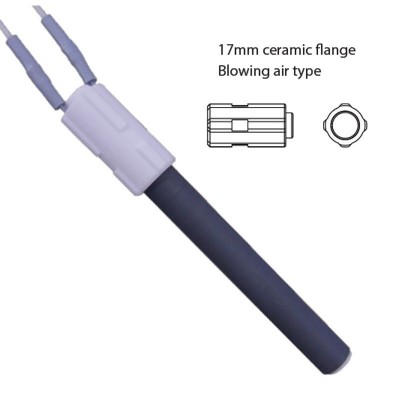 Resistência cerâmica para salamandras a pellets BURNiT, Palazzetti e outros, comprimento total 113mm, 260W - Resistências para salamandrs a pellets