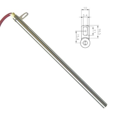 Resistência para salamandra a pellets Edilkamin e outros, comprimento total 280mm, 470W - Resistências para salamandrs a pellets