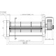 Ventilador tangencial com Ø80 mm, Vazão 305 m³/h | Ventiladores e sopradores | Peças de salamandra a pellets |