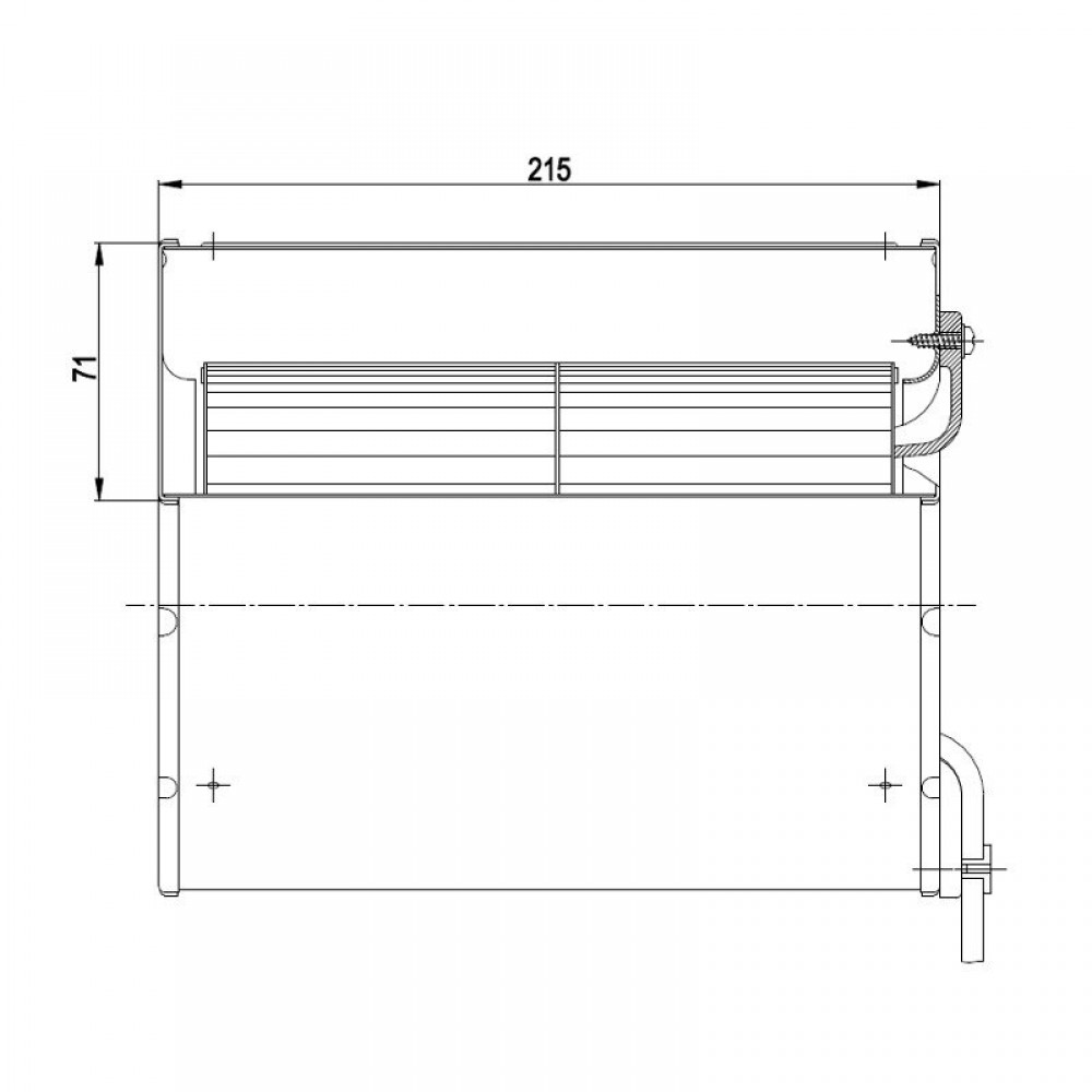 Ventilador centrífugo EBM para salamandras Clam e outras, caudal 640 m³/h | Ventiladores e sopradores | Peças de salamandra a pellets |