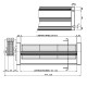Ventilador tangencial com Ø80 mm, Vazão 250 m³/h | Ventiladores e sopradores | Peças de salamandra a pellets |
