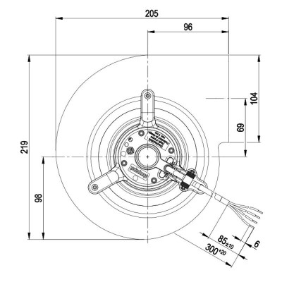 Ventilador centrífugo EBM para salamandras a pellets Edilkamin, Karmek One e outros, caudal 800 m³/h - Produtos para comparar