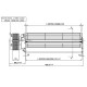 Ventilador tangencial com Ø80 mm, Vazão 175/195 m³/h | Ventiladores e sopradores | Peças de salamandra a pellets |