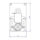 Motorredutor Mellor FB1255, 4RPM para salamandra Eco Spar e outros | Motoredutores | Peças de salamandra a pellets |