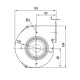 Ventilador centrífugo EBM para salamandras a pellets Clam, caudal 265 m³/h | Ventiladores e sopradores | Peças de salamandra a pellets |