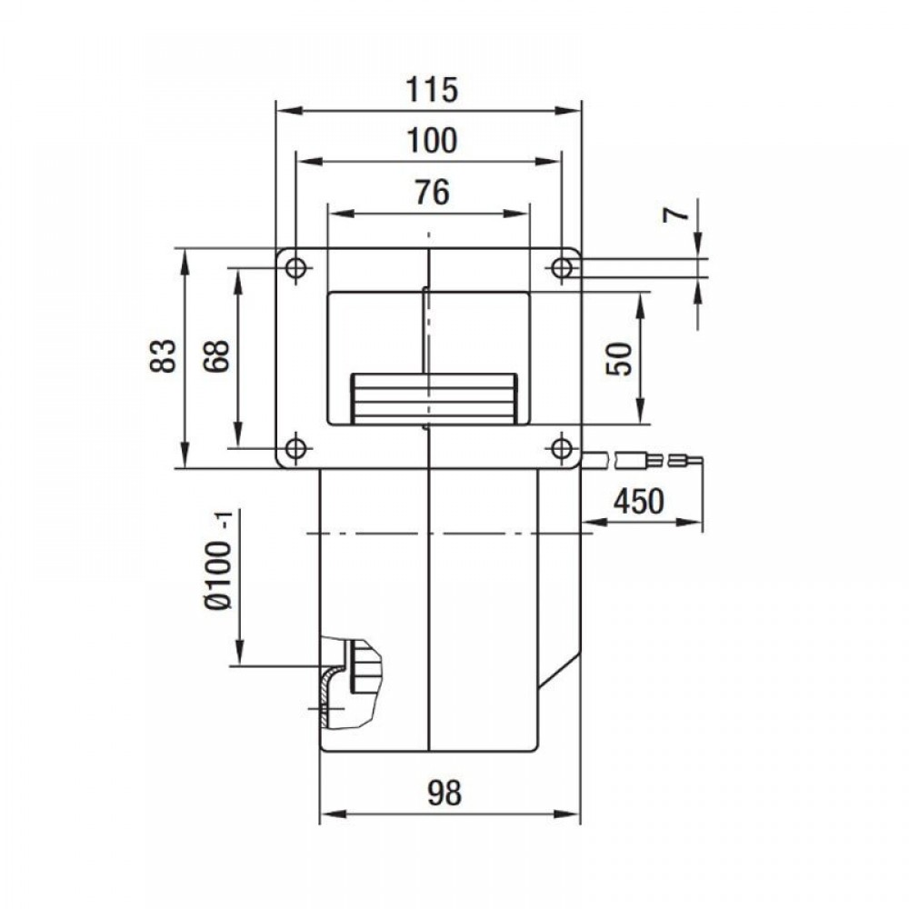 Ventilador centrífugo EBM para salamandras a pellets Clam, caudal 265 m³/h | Ventiladores e sopradores | Peças de salamandra a pellets |
