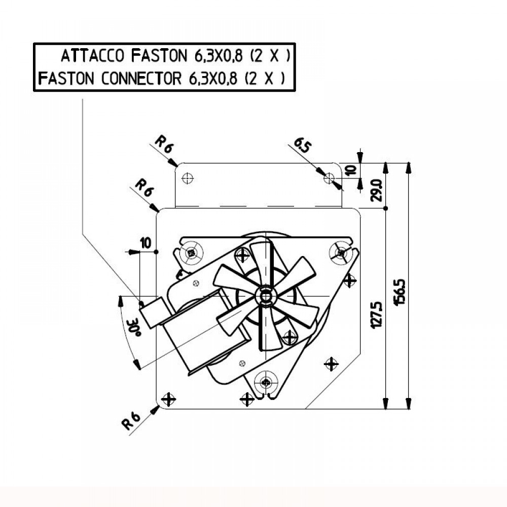 Ventilador tangencial para salamandras Edilkamin e outras com Ø80 mm, Caudal 485 m³/h | Ventiladores e sopradores | Peças de salamandra a pellets |