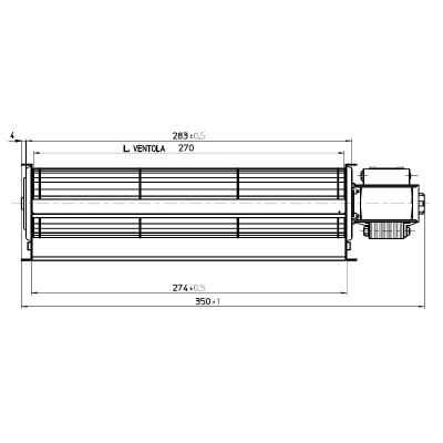 Ventilador tangencial Fergas para pellet Superior e outros com Ø60 mm, Vazão 200 m³/h - Produtos para comparar