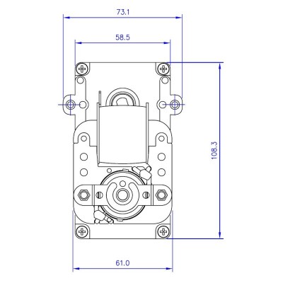 Motorredutor de eixo oco Mellor KB1014, 3RPM para fogão a pellets Karmek One, Caminetti Montegrappa e outros - Peças de salamandra a pellets
